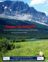 America The Beautiful, B Version, Harp Duet P.O.D cover
